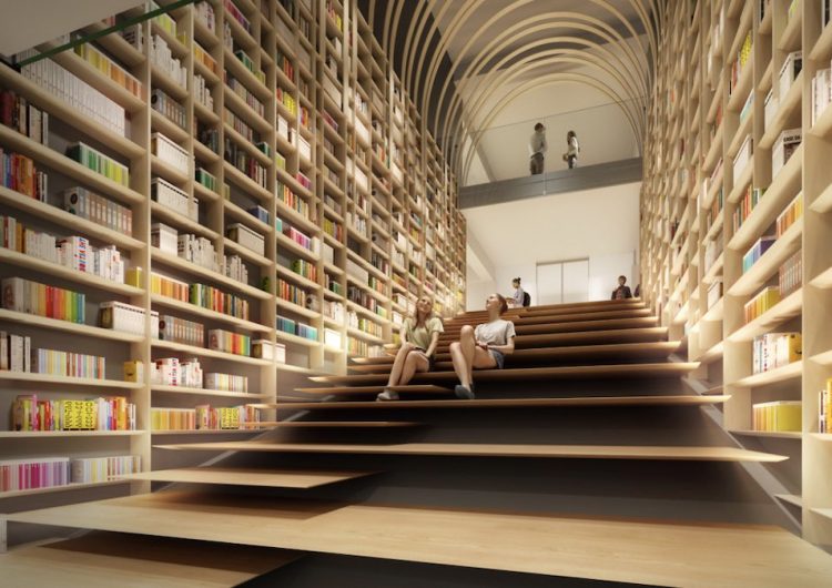 College kids in Japan can hang out at this Haruki Murakami library soon
