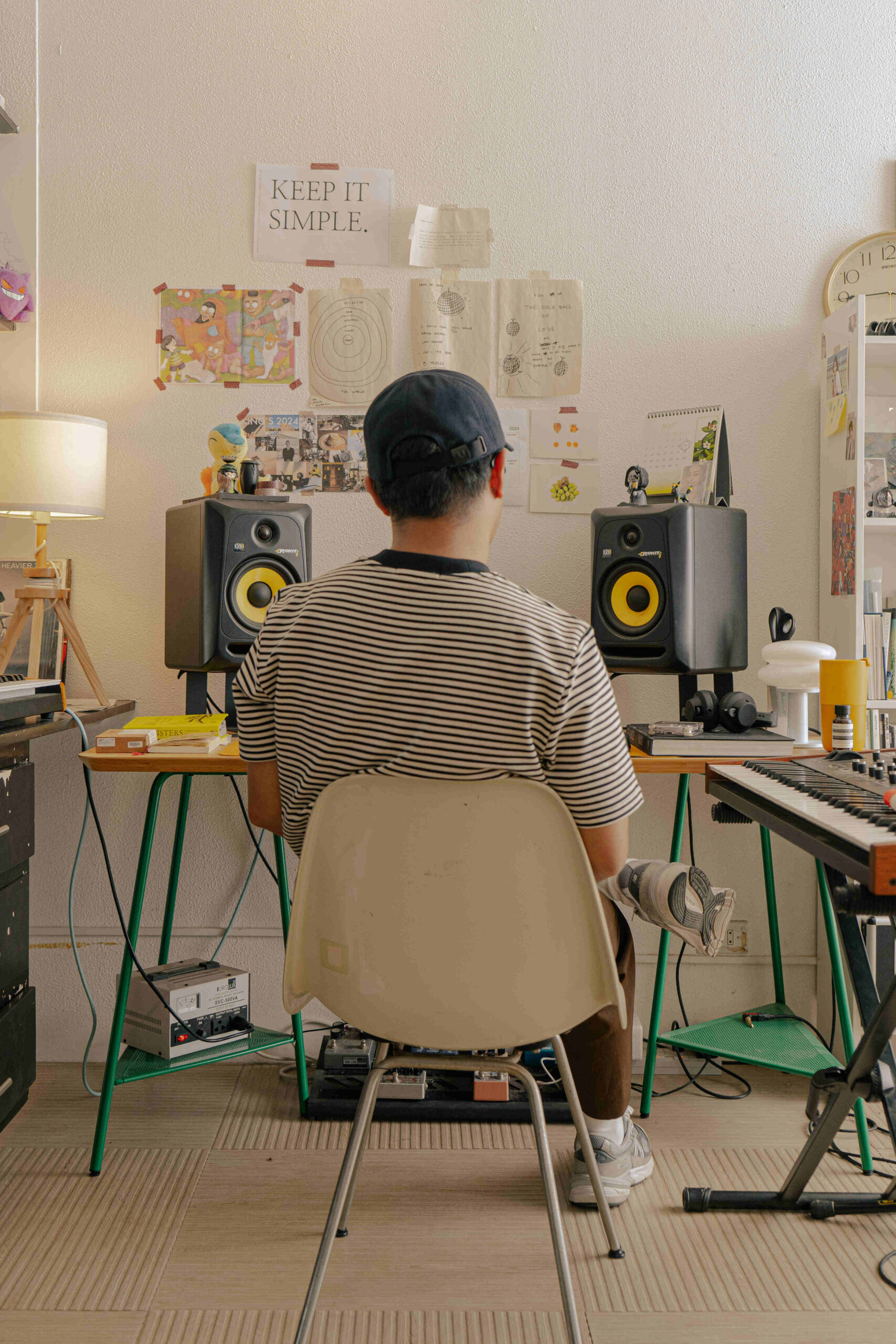 crwn inside his studio