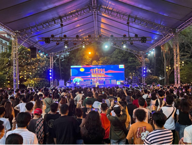 Scene from Fete de la Musique 2022